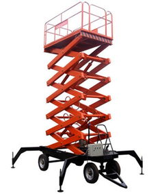 移动剪叉式升降平台升高8米载重1000公斤供应商 济阳县金海升降机械厂
